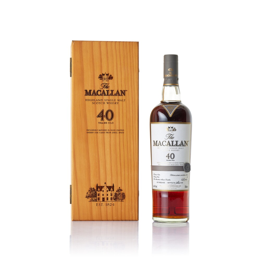 View full screen - View 1 of Lot 8115. The Macallan 40 Year Old 2017 Release 44.0 abv NV (1 BT70).