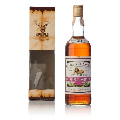 View full screen - View 1 of Lot 181. Glenlivet Gordon & MacPhail George & JG Smith 48 Year Old 70 Proof 1938 (1 BT 26 2/3 Fl. Oz.).