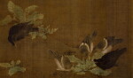 佚名 (明) 孝鳥反哺圖｜Anonymous (Ming Dynasty), Birds Feeding