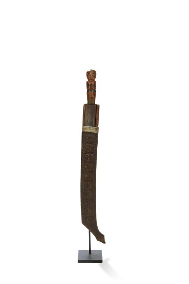 View full screen - View 1 of Lot 284. Epée manche ivoire, Paiwan, Taiwan | Sword with an ivoiry handle, Paiwan, Taiwan.