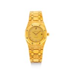 AUDEMARS PIGUET | ROYAL OAK A YELLOW GOLD AND DIAMOND-SET BRACELET WATCH WITH DATE, CIRCA 1980