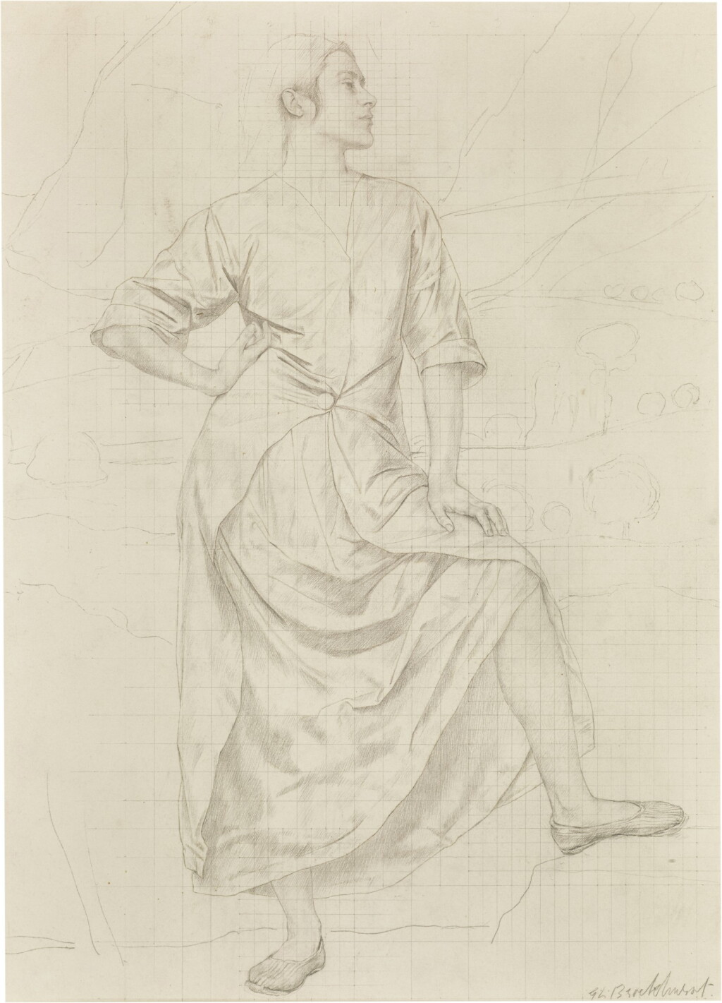 View full screen - View 1 of Lot 223. Study for Vanity.