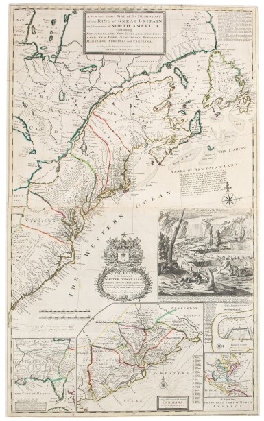 View full screen - View 1 of Lot 35. Moll, Herman | The famed "Beaver Map".