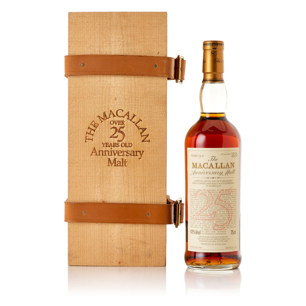 View full screen - View 1 of Lot 6402. The Macallan 25 Year Old Anniversary Malt 43.0 abv 1968 (1 BT75).