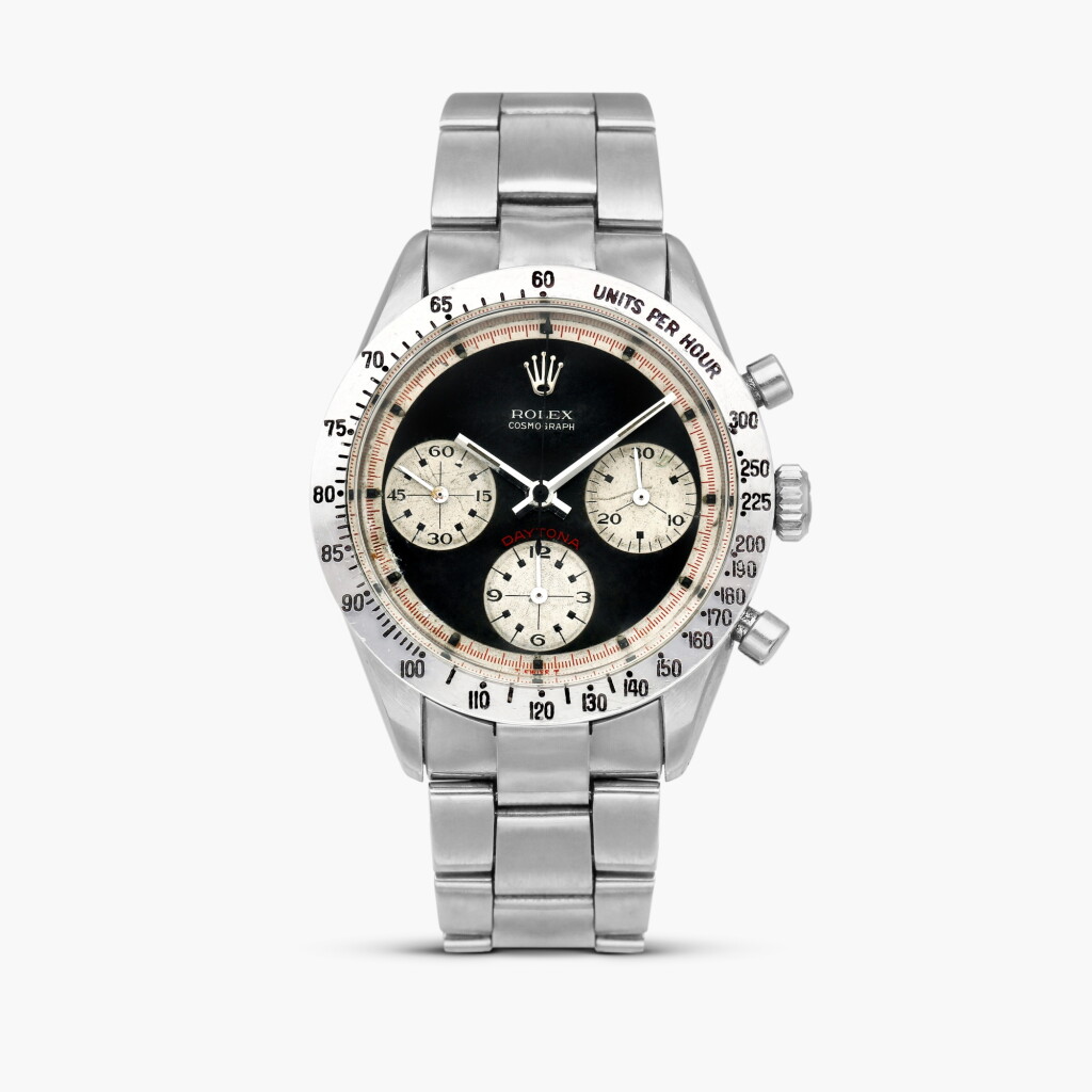 View full screen - View 1 of Lot 2136. Cosmograph Daytona ‘Paul Newman’, Reference 6239 | A stainless steel chronograph wristwatch with bracelet, Circa 1967.