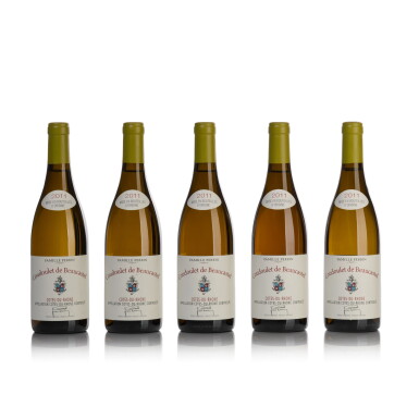 View full screen - View 1 of Lot 281. Coudoulet de Beaucastel Blanc 2011 Perrin (10 BT).