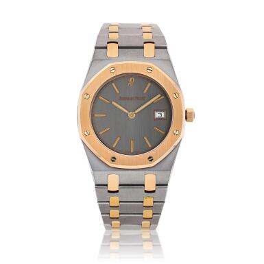 View full screen - View 1 of Lot 2036. Royal Oak, Reference 56175TR.OO.0789TR.01 | A pink gold and tantalum bracelet watch with date, Made in 1996 | 愛彼 |皇家橡樹系列 | 粉紅金及鉭金屬鏈帶腕錶,備日期顯示,1996年製.