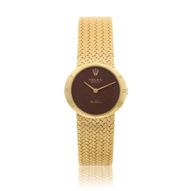 View full screen - View 1 of Lot 137. Reference 3818 Cellini A yellow gold bracelet watch, Circa 1969.
