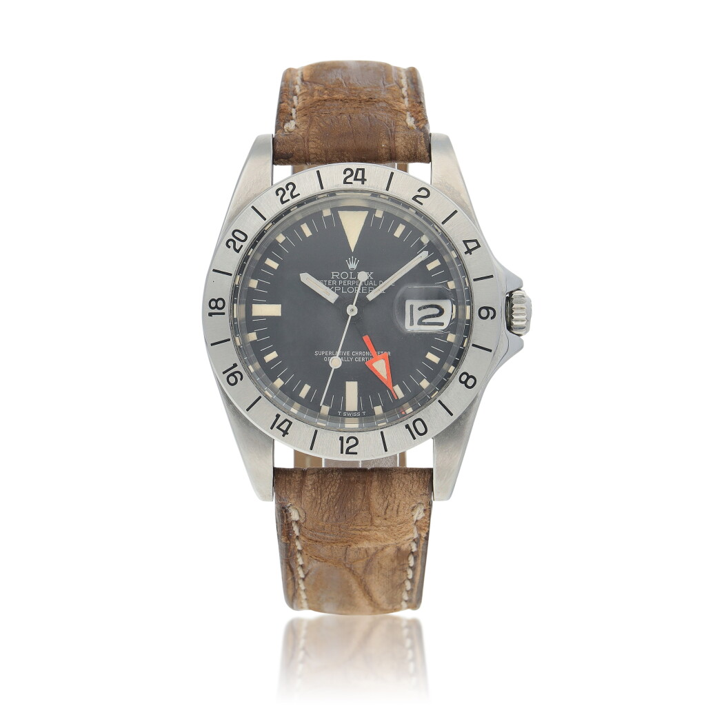 View full screen - View 1 of Lot 404. Explorer II, Ref. 1655 Stainless steel dual time zone wristwatch with 24-hour indication, date and bracelet Circa 1977.