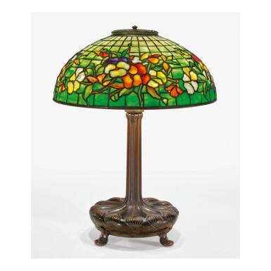 View full screen - View 1 of Lot 41. TIFFANY STUDIOS | "PANSY" TABLE LAMP.