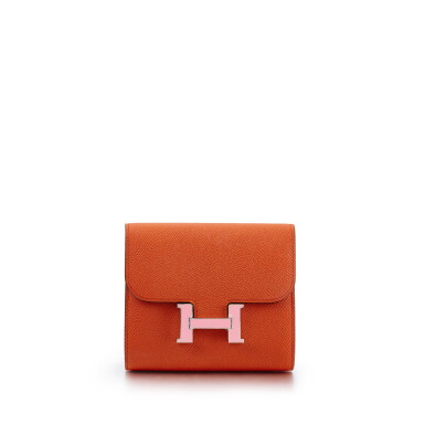 View full screen - View 1 of Lot 1067. Terre Battue Epsom Constance Waist Rose Confetti Enameled Palladium Hardware, 2020 .