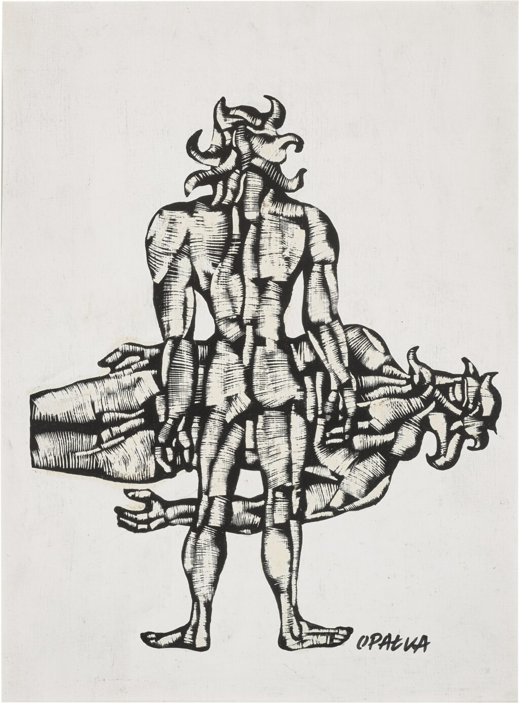 View full screen - View 1 of Lot 20. Illustration for Gilgamesh.