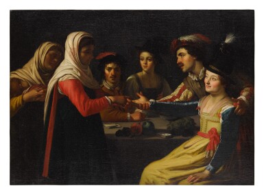 View full screen - View 1 of Lot 531. AFTER GERRIT VAN HONTHORST | THE FORTUNE TELLER.