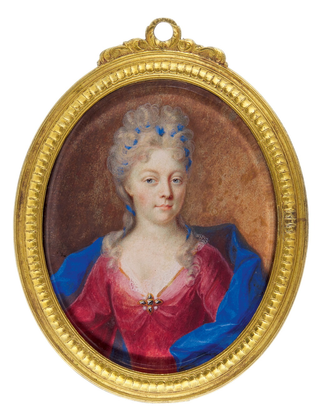 View full screen - View 1 of Lot 134. BENJAMIN ARLAUD | Portrait of a lady, traditionally identified as Ermesinde de Corneillan, Comtesse de Bégiers, circa 1705.