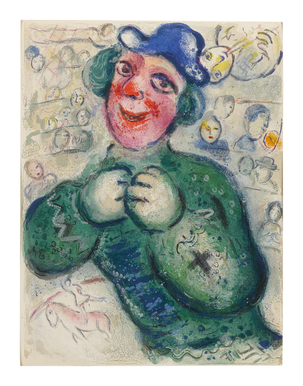 View full screen - View 1 of Lot 39. MARC CHAGALL | THE CIRCUS: ONE PLATE (M. 505; SEE C. BKS. 68).