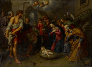 View full screen - View 1 of Lot 211. Adoration of the Shepherds.