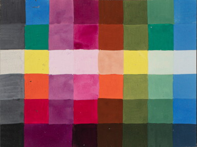 View full screen - View 1 of Lot 10. Attributed to Gertrud Arndt | Study on color at Bauhaus Weimar, probably circa 1924.