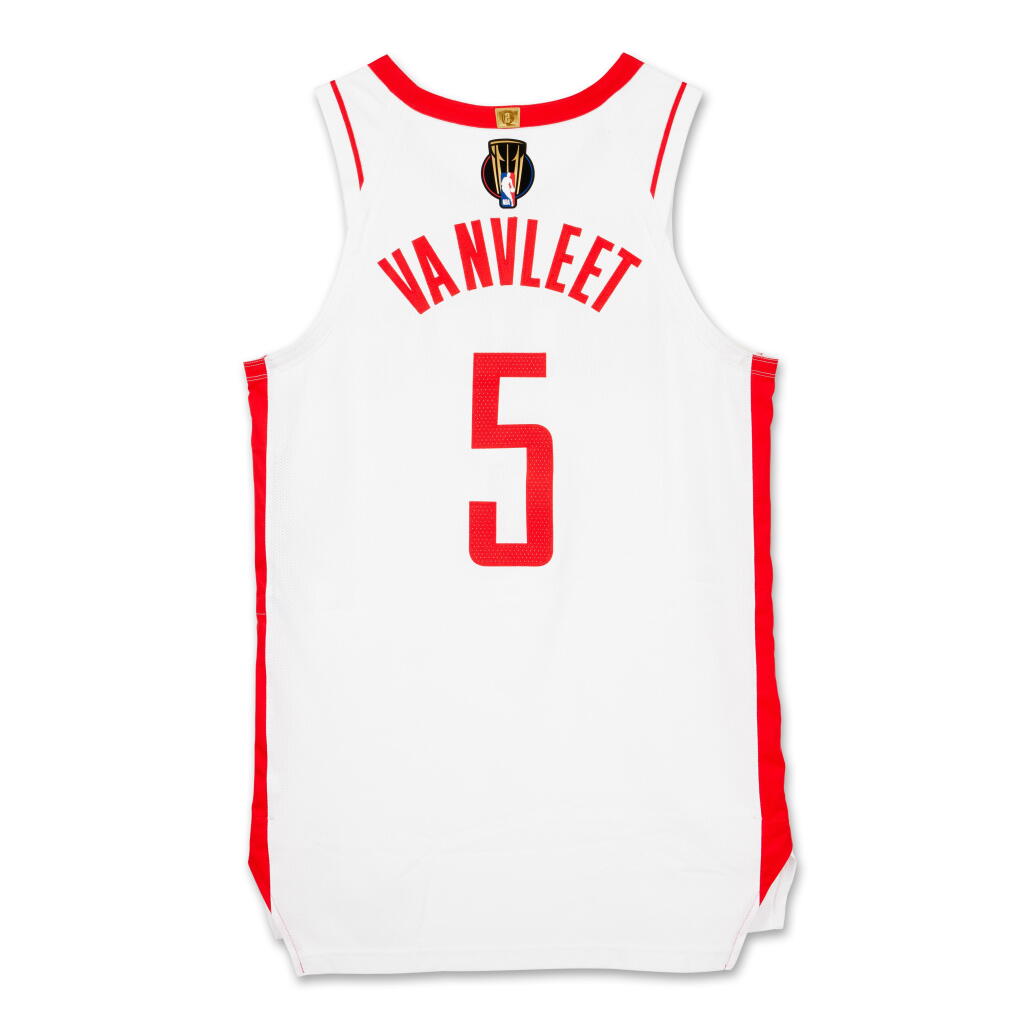 View full screen - View 1 of Lot 51. Fred VanVleet Houston Rockets 2024-2025 NBA Cup Semifinals Game Worn Association Edition Jersey | Matched to 2 Games.