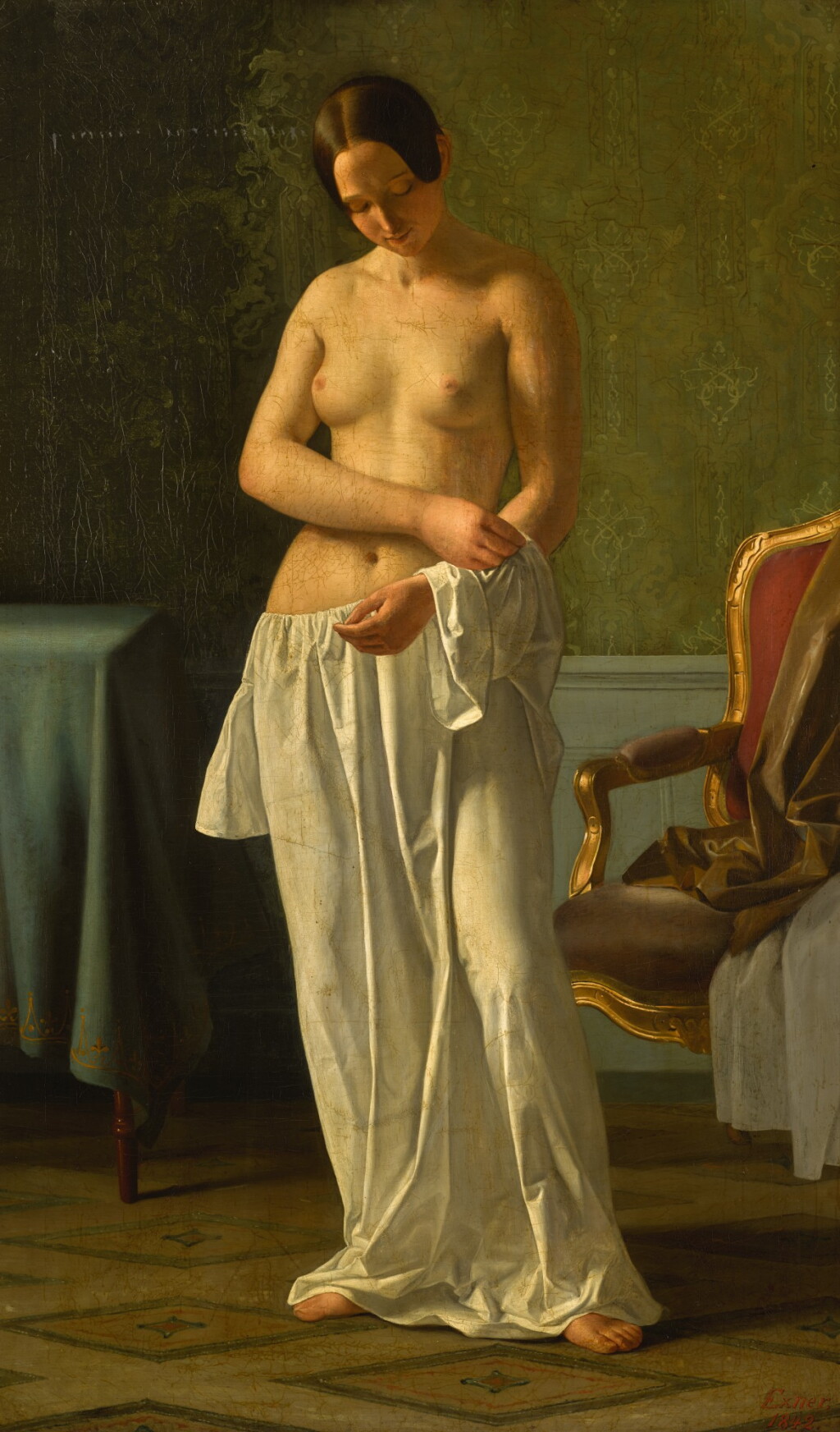 View full screen - View 1 of Lot 11. JULIUS EXNER | THE ARTIST'S MODEL.