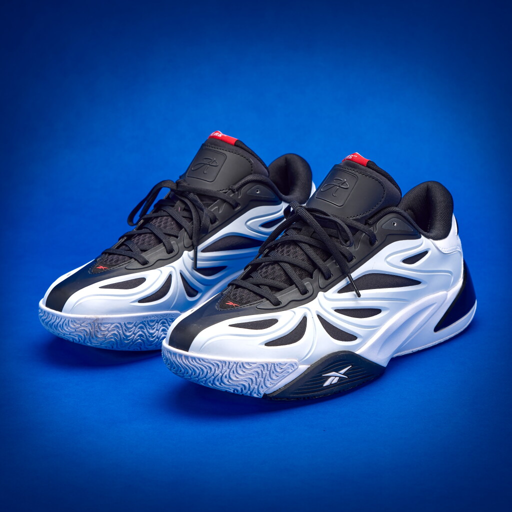 View full screen - View 1 of Lot 26. Stephen Curry 2025-2026 Worn Reebok Angel Reese 1 'Receipts Ready'.