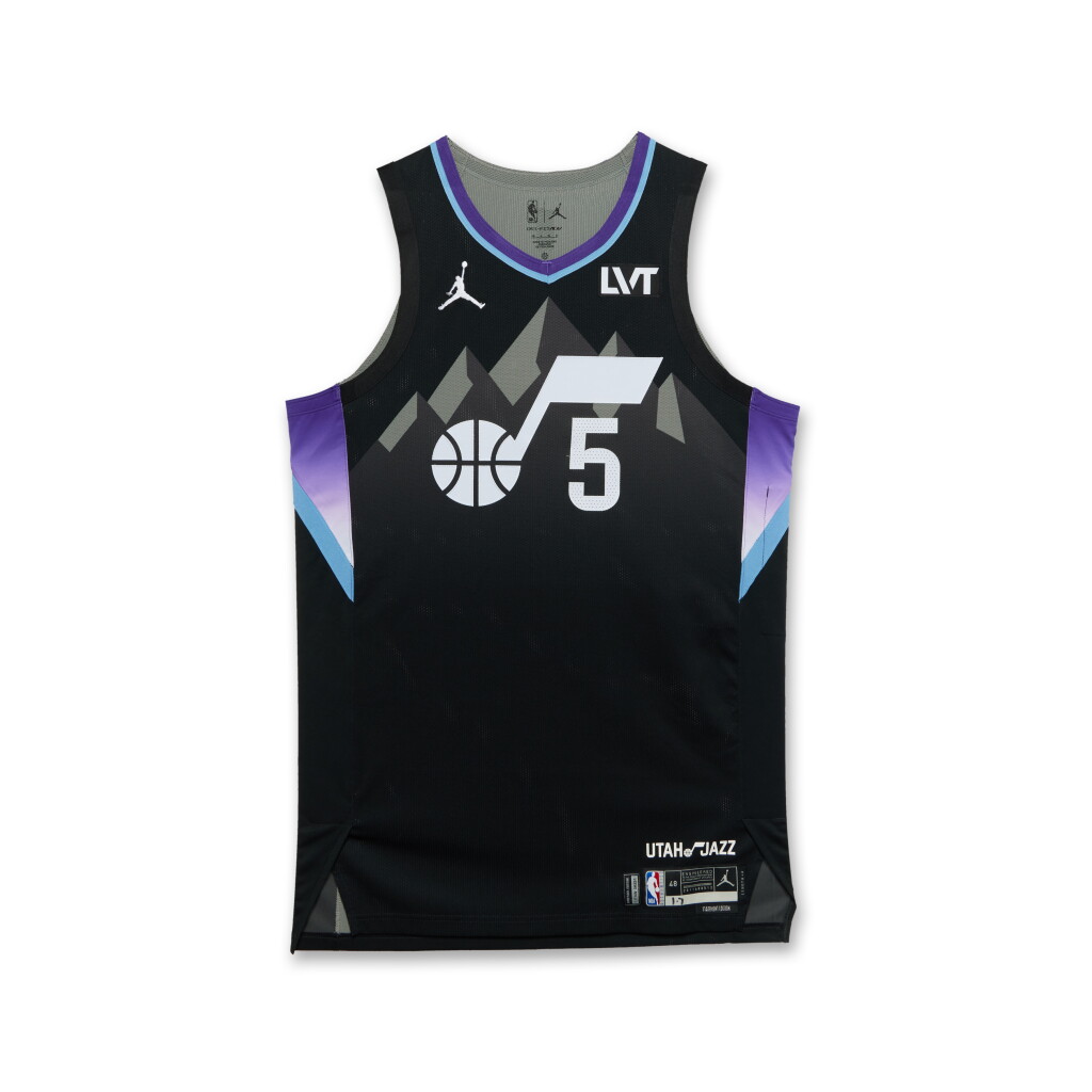View full screen - View 1 of Lot 224. Cody Williams Utah Jazz 2024-2025 Game Worn Statement Edition Jersey .