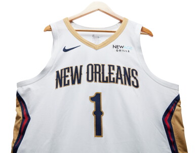 View full screen - View 1 of Lot 122. Zion Williamson New Orleans Pelicans 2024-2025 Game Worn Association Edition Jersey | 34 Points | Double-Double .