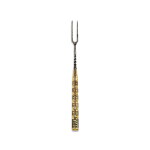 Tortoiseshell Veneer and Brass Mounted Iron Folding Fork, Possibly Dutch or German, Late 17th/Early 18th Century
