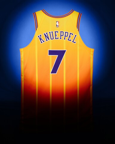 View full screen - View 1 of Lot 3. Kon Knueppel Charlotte Hornets 2025-2026 Game Worn City Edition Jersey | Matched to 2 Games | All-Rookie First Team.