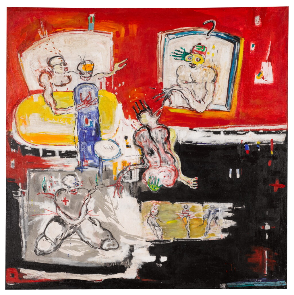 View full screen - View 1 of Lot 47. DOMINIQUE ZINKPÈ | LES FRÈRES DU SOIR.