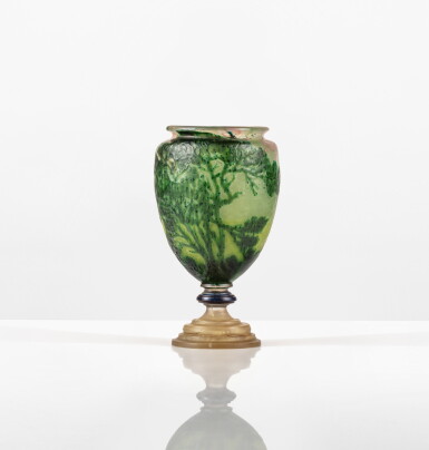 View full screen - View 1 of Lot 35. Paysage forestier vase, circa 1904.