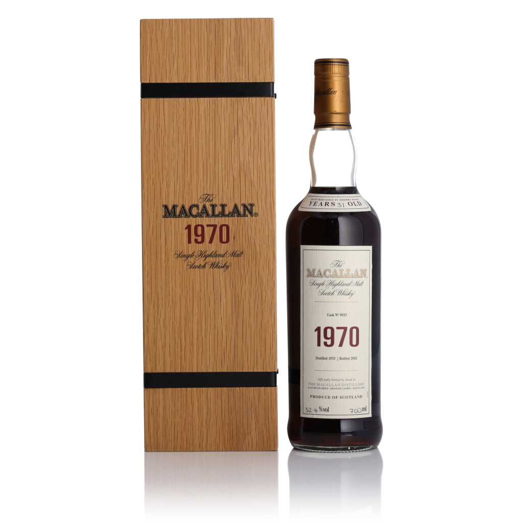 View full screen - View 1 of Lot 9. The Macallan Fine & Rare 31 Year Old 52.4 abv 1970 (1 BT 70cl).
