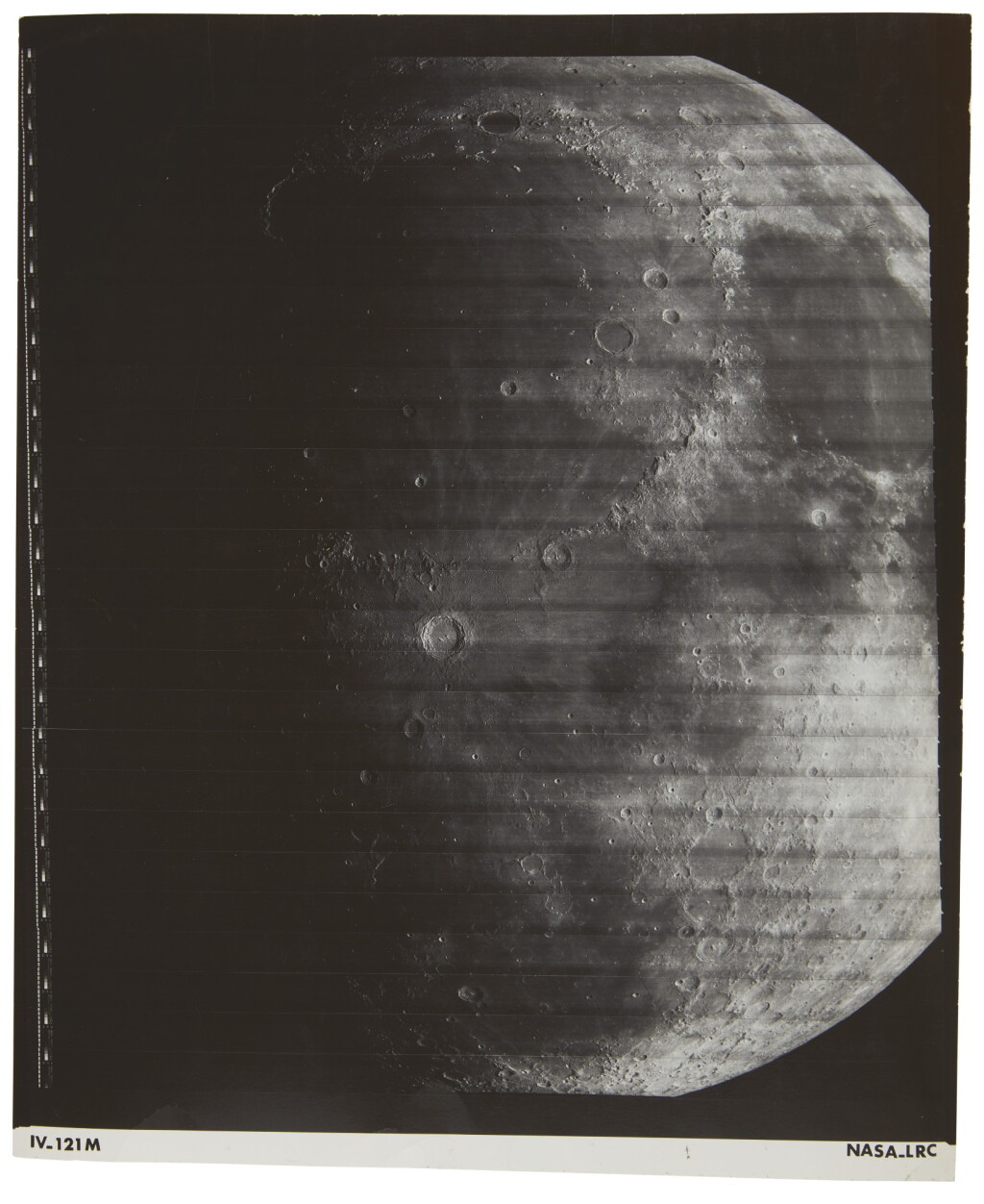 View full screen - View 1 of Lot 5. LUNAR ORBITER IV. NEARSIDE OF THE MOON WITH CRATER COPERNICUS, THE "SEETHING BAY," AND VARIOUS LUNAR SEAS, 1967..