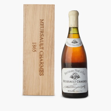 View full screen - View 1 of Lot 324. Meursault, Charmes 1865 Bouchard Père et Fils (1 BT).