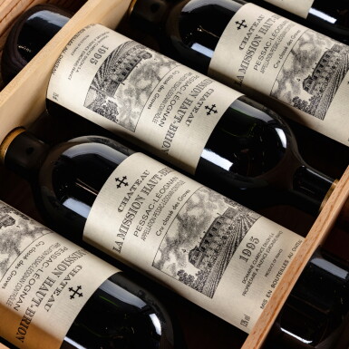 View full screen - View 1 of Lot 75. Château La Mission Haut-Brion 1995 (8 BT).