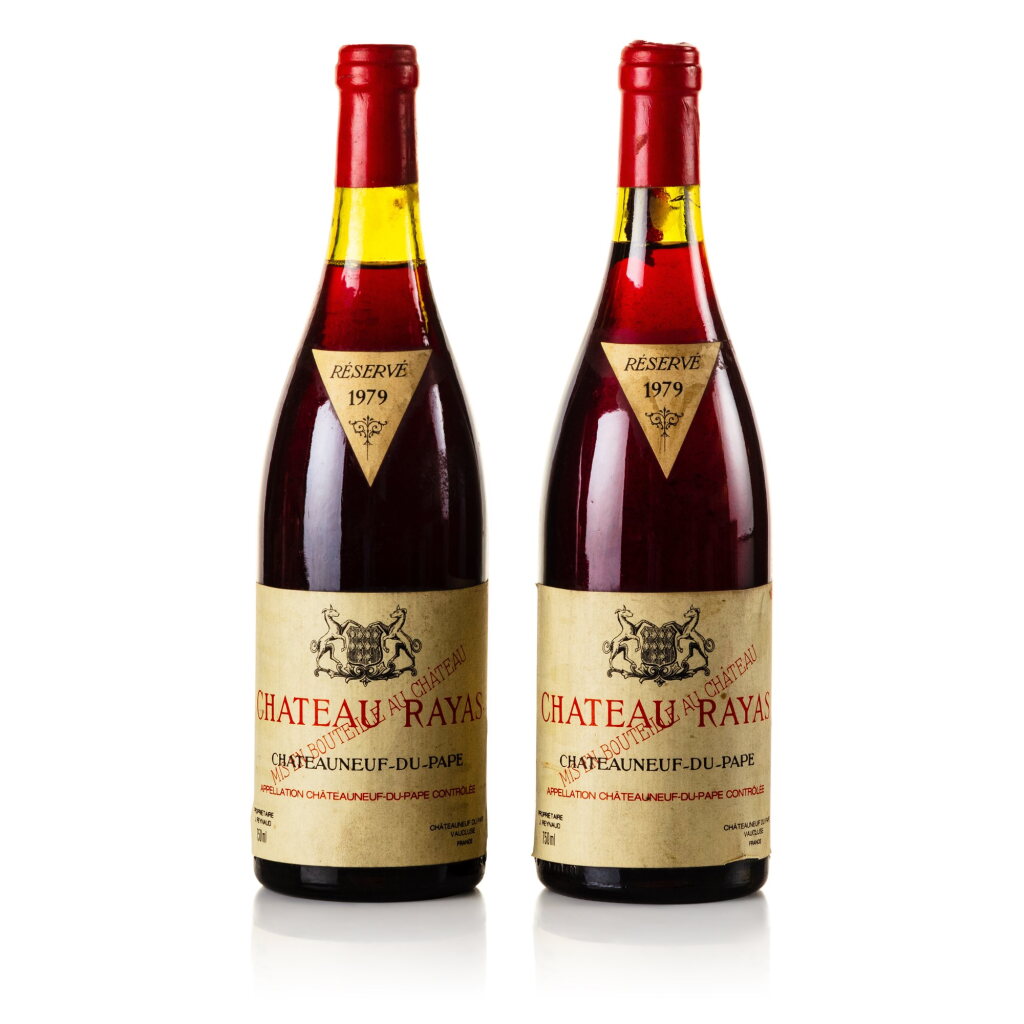 View full screen - View 1 of Lot 447. Châteauneuf du Pape, Château Rayas 1979 (2 BT).
