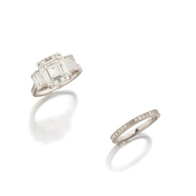 View full screen - View 1 of Lot 180. Two Diamond Rings.