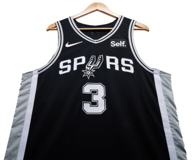 View full screen - View 1 of Lot 39. Keldon Johnson San Antonio Spurs 2023-2024 Game Worn Icon Edition Jersey .