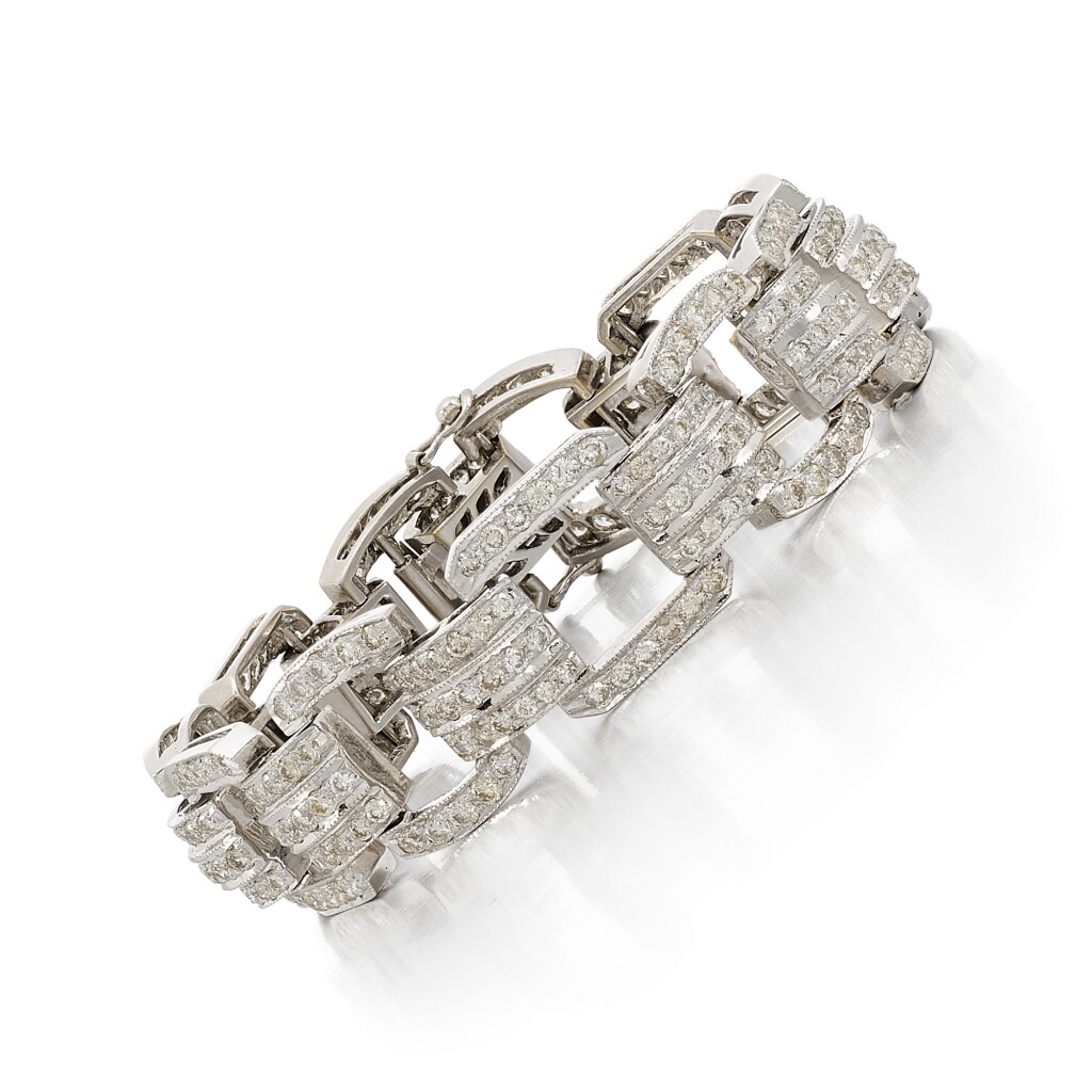View full screen - View 1 of Lot 50. Diamond Bracelet.