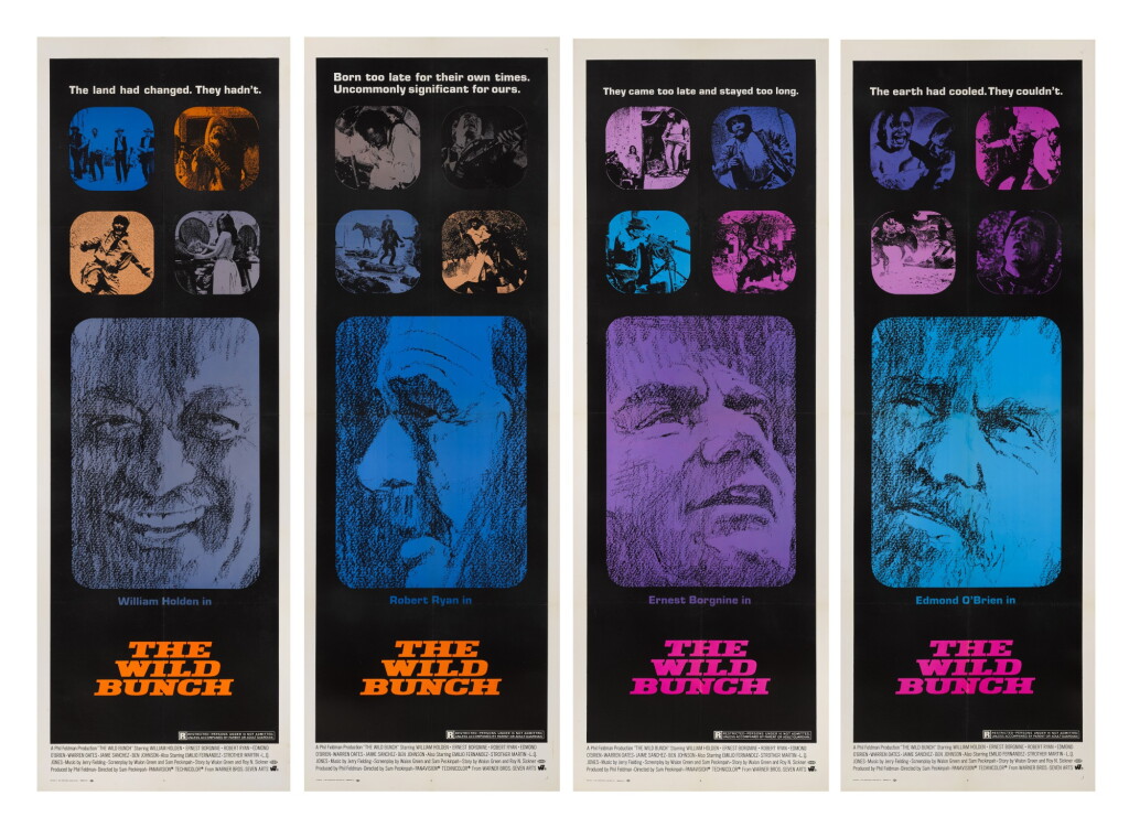 View full screen - View 1 of Lot 13. The Wild Bunch (1969), set of 4 door panels, US.