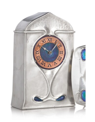 View full screen - View 1 of Lot 171. LIBERTY & CO. | EARLY "TUDRIC" CLOCK, MODEL NO. 0019.