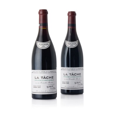 View full screen - View 1 of Lot 6355. La Tâche 2001 Domaine de la Romanée-Conti (2 BT).