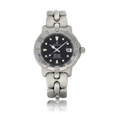 View full screen - View 1 of Lot 8328. Reference 634.55.41.113 | A stainless steel bracelet watch with date, Circa 2006 | 型號634.55.41.113 | 精鋼鏈帶腕錶,備日期顯示,約2006年製.