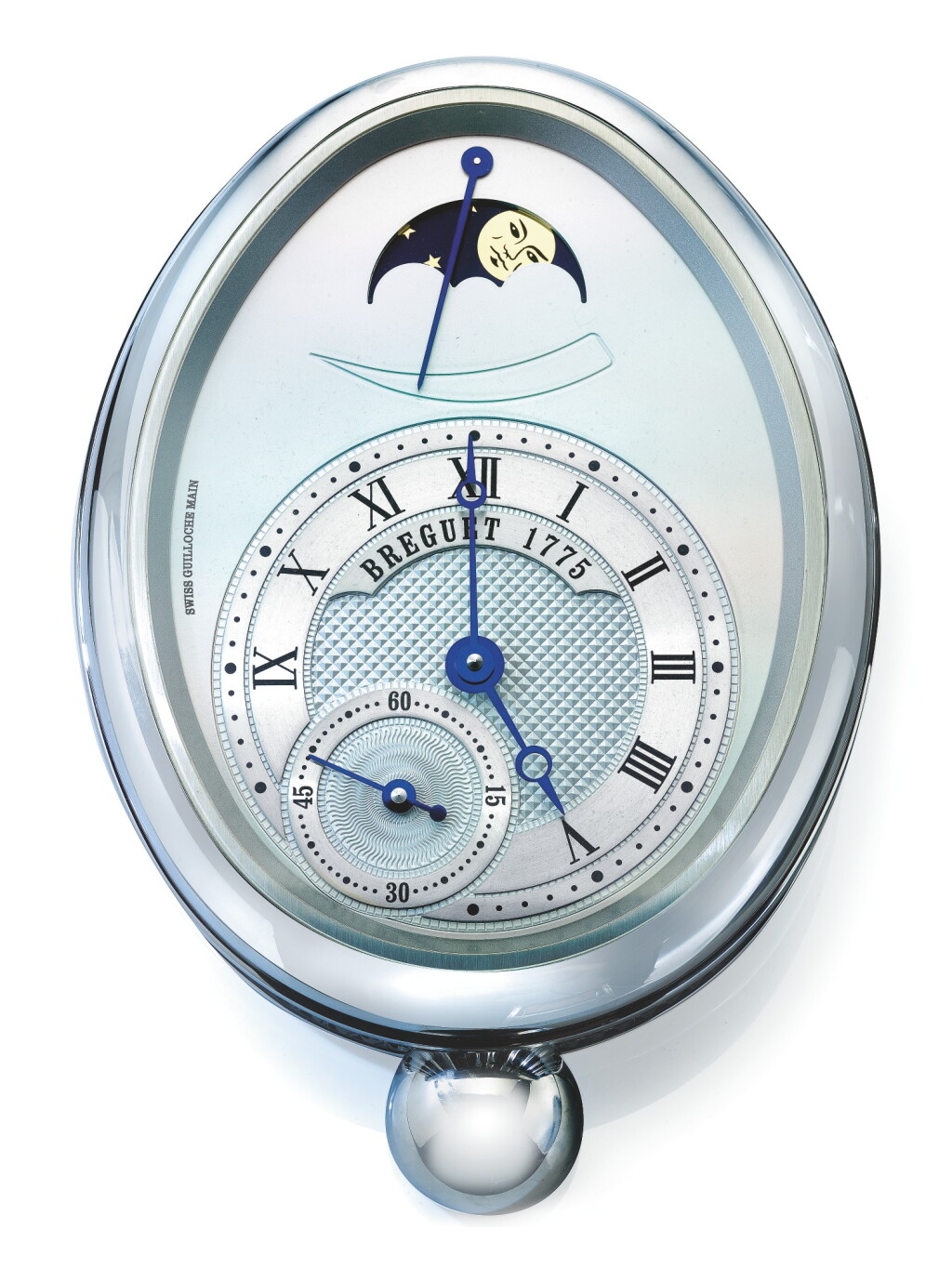 View full screen - View 1 of Lot 92. BREGUET | A STAINLESS STEEL WALL CLOCK CIRCA 2010.