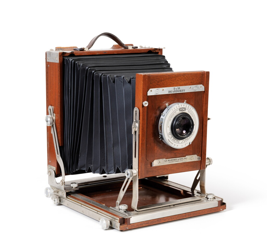 View full screen - View 1 of Lot 9. Large format Studio Camera of Paolo Roversi, L.F. Deardroff & Sons Wood Field.