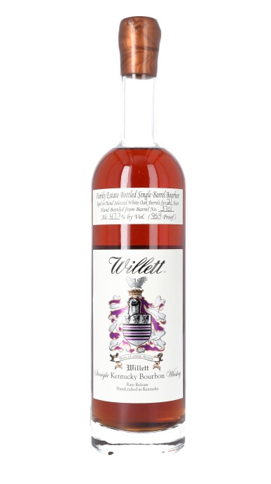 View full screen - View 1 of Lot 70. Willett Family Estate Single Barrel Bourbon 21 Year Old 95.4 proof NV (1 BT75).