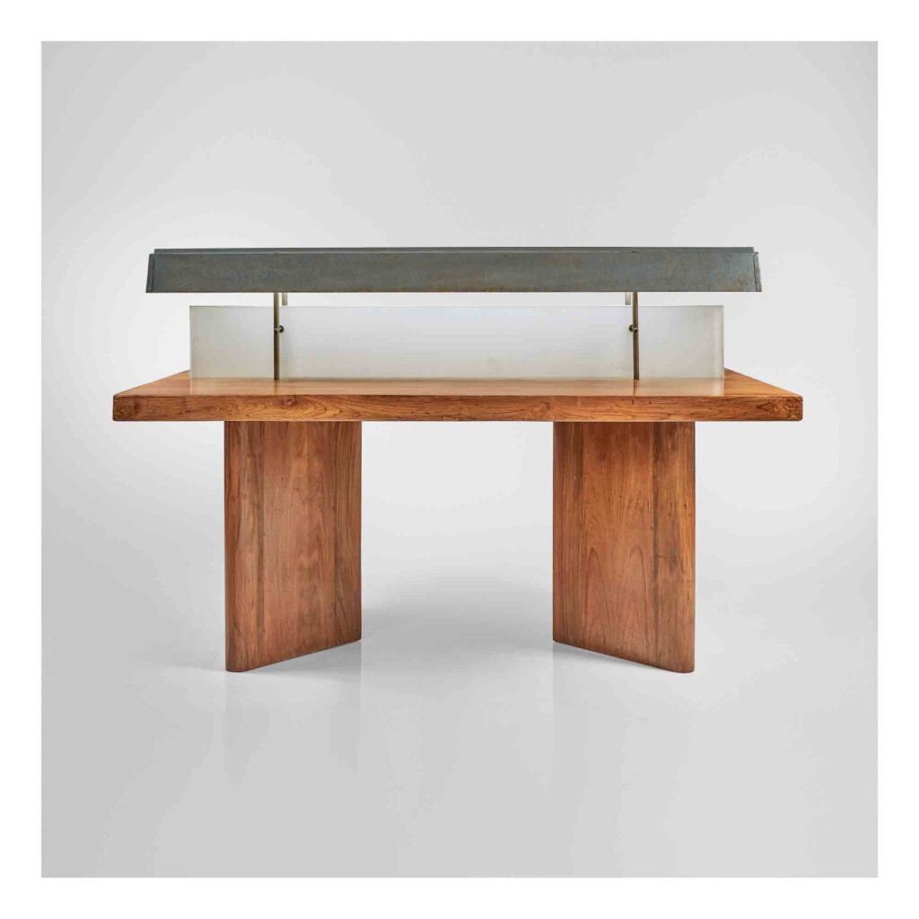 View full screen - View 1 of Lot 358. Reading Table with Light, Model No. PJ-TAT-10-A.