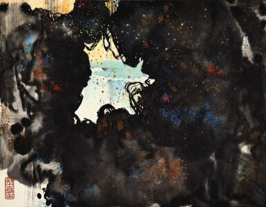 View full screen - View 1 of Lot 3064. WU GUANZHONG 吳冠中 | A SECLUDED POND 碧池.