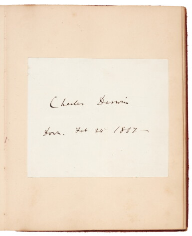 View full screen - View 1 of Lot 84. Jamaica Committee | Autograph album including Darwin, JS Mill, and other members of the Committee, 1860s.
