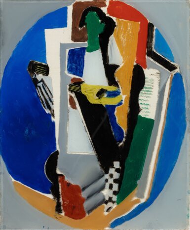 View full screen - View 1 of Lot 47. Personnage à la guitare.