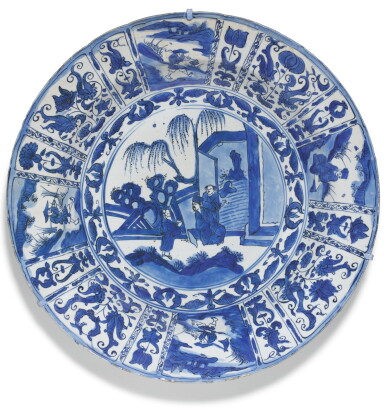 全螢幕檢視 - 查看14A LARGE BLUE AND WHITE 'KRAAK' DISH MING DYNASTY, WANLI PERIOD的1